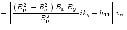 $\displaystyle - \left[\frac{\left(\mbox{$B^2_{\rm p}$ }-\mbox{$B^2_{y}$ }\right...
...m a}$ }\mbox{$B_{y}$ }}{\mbox{$B^3_{\rm p}$ }}ik_y + h_{11}\right]\mbox{$v_n$ }$