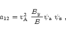 \begin{displaymath}%
a_{12}=\mbox{$v^2_{\rm A}$ }\frac{\mbox{$B_{y}$ }}{B}\mbox{$\psi_{\rm a}$ }\mbox{$\psi_{\rm s}$ },
\end{displaymath}