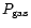 $P_{\rm gas}$