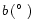 $b\,(\hbox{$^\circ$ })$
