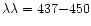$\lambda\lambda = 437{-}450$