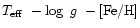 $\mbox{$T_{\rm eff}$ }- \mbox{$\log~g$ }- \mbox{[Fe/H]}$