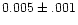 $0.005\pm.001$