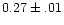 $0.27\pm.01$