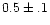 $0.5\pm.1$