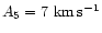 $A_5=7~{\rm km\,s^{-1}}$