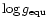 $\log g_{\rm equ}$
