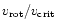 $ v_{\rm rot}/v_{\rm crit}$