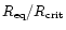 $ R_{\rm eq}/R_{\rm crit}$