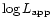 $ \log L_{\rm app}$