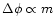 $\Delta\phi\propto m$