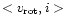 $<v_{\rm rot}, i>$