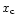 $x_{\rm c}$