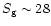 $S_{\rm g} \sim 28$