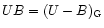$UB=(U-B)_{\rm G}$