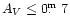 $A_V \leq 0\hbox{$.\!\!^{\rm m}$ }7$