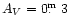 $A_V = 0\hbox{$.\!\!^{\rm m}$ }3$