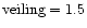 $\rm veiling=1.5$