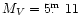 $M_V= 5\hbox{$.\!\!^{\rm m}$ }11$