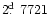 $2\hbox{$.\!\!^{\rm d}$ }7721$