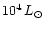 $10^4\,L_\odot$