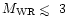 $M_{\rm WR} \mathrel{\hbox{\rlap{\hbox{\lower4pt\hbox{$\sim$ }}}\hbox{$<$ }}}3$