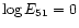 $\log E_{51}=0$