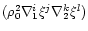 $(\rho_0^2 \nabla_1^i \xi^j \nabla_2^k \xi^l)$