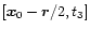 $[\vec
x_0 - \vec r /2, t_3]$
