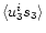 $\langle u^i_3 s_3 \rangle $