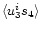 $\langle u^i_3 s_4
\rangle$