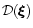 ${\cal D} (\vec \xi)$