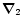 $\vec{\nabla}_2 $