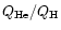 $Q_{\rm He}/Q_{\rm H}$