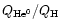 $Q_{\rm He^0}/Q_{\rm H}$