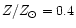 $Z/{Z_\odot } = 0.4$