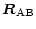 $\displaystyle \vec{R}_{\rm AB}$