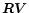 $\vec {RV}$