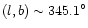 $(l,b)
\sim 345.1^{\circ}$