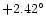 $+2.42^{\circ}$