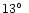 $13\hbox{$^\circ$ }$