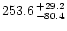 $253.6^{\,+29.2}_{\,-80.4}$