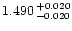 $1.490^{\,+0.020}_{\,-0.020}$