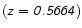 $\mathsfsl{(z=0.5664)}$