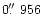 $0\hbox{$.\!\!^{\prime\prime}$ }956$