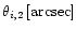 $\theta_{i,2}\,\rm [arcsec]$