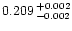 $0.209^{\,+0.002}_{\,-0.002}$