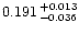 $0.191^{\,+0.013}_{\,-0.036}$
