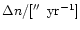 $\Delta{n} / {\rm [\hbox{$^{\prime\prime}$ }\, yr^{-1}]}$
