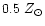 $0.5~Z_{\odot}$